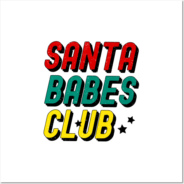 Santa Fatty Club Wall Art by mafiatees.intl